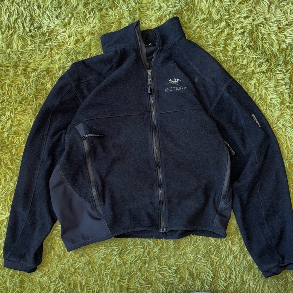 Arc'teryx Men's Black Jacket 00 fleece windstopper